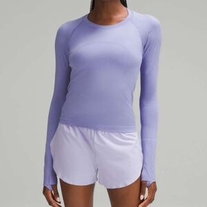 Lululemon Swiftly Tech Long-Sleeve Shirt 2.0 Race Length Dark Lavender Top! 10
